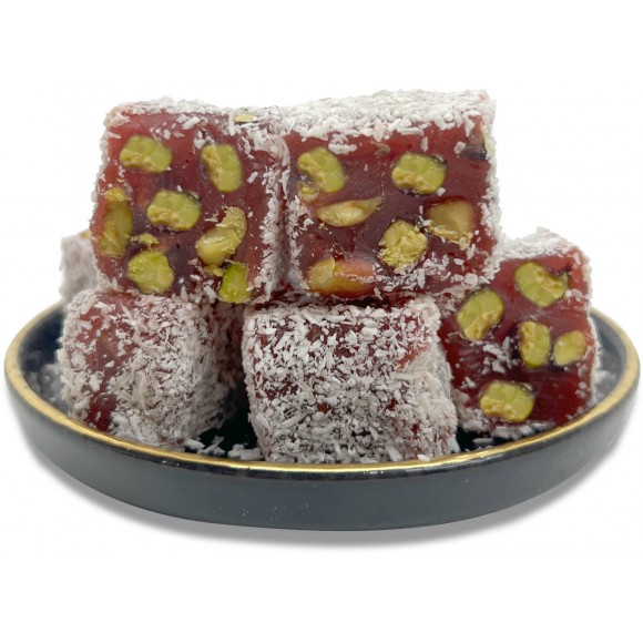 Nar Aromalı Fıstıklı Kesme Lokum 500 gr